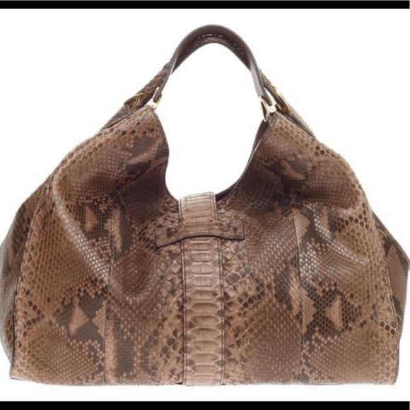 GUCCI Python Stirrup Large Tote - Picture 4 of 7